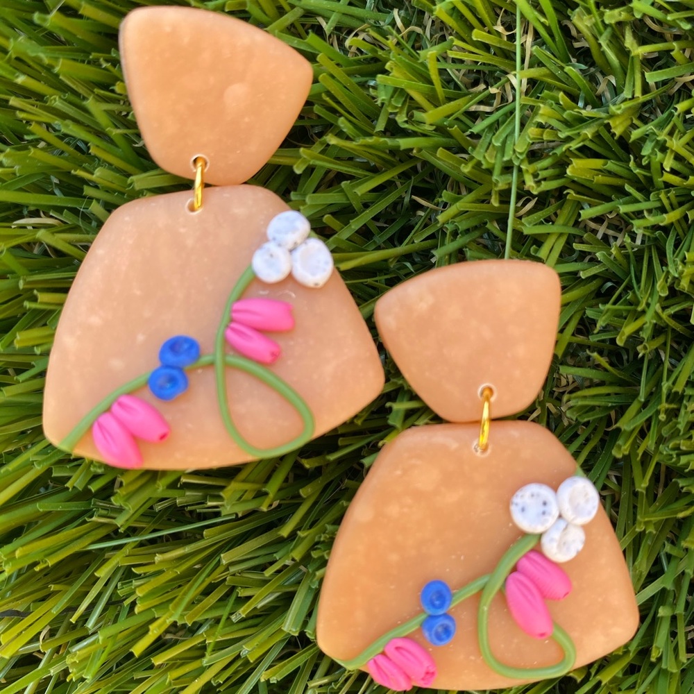 Polymer clay earrings